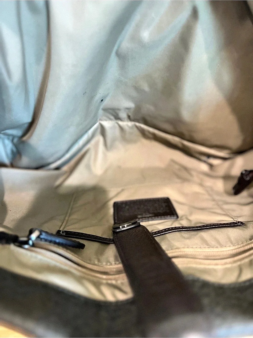 Tumi Voyageur Tote Gray & Brown